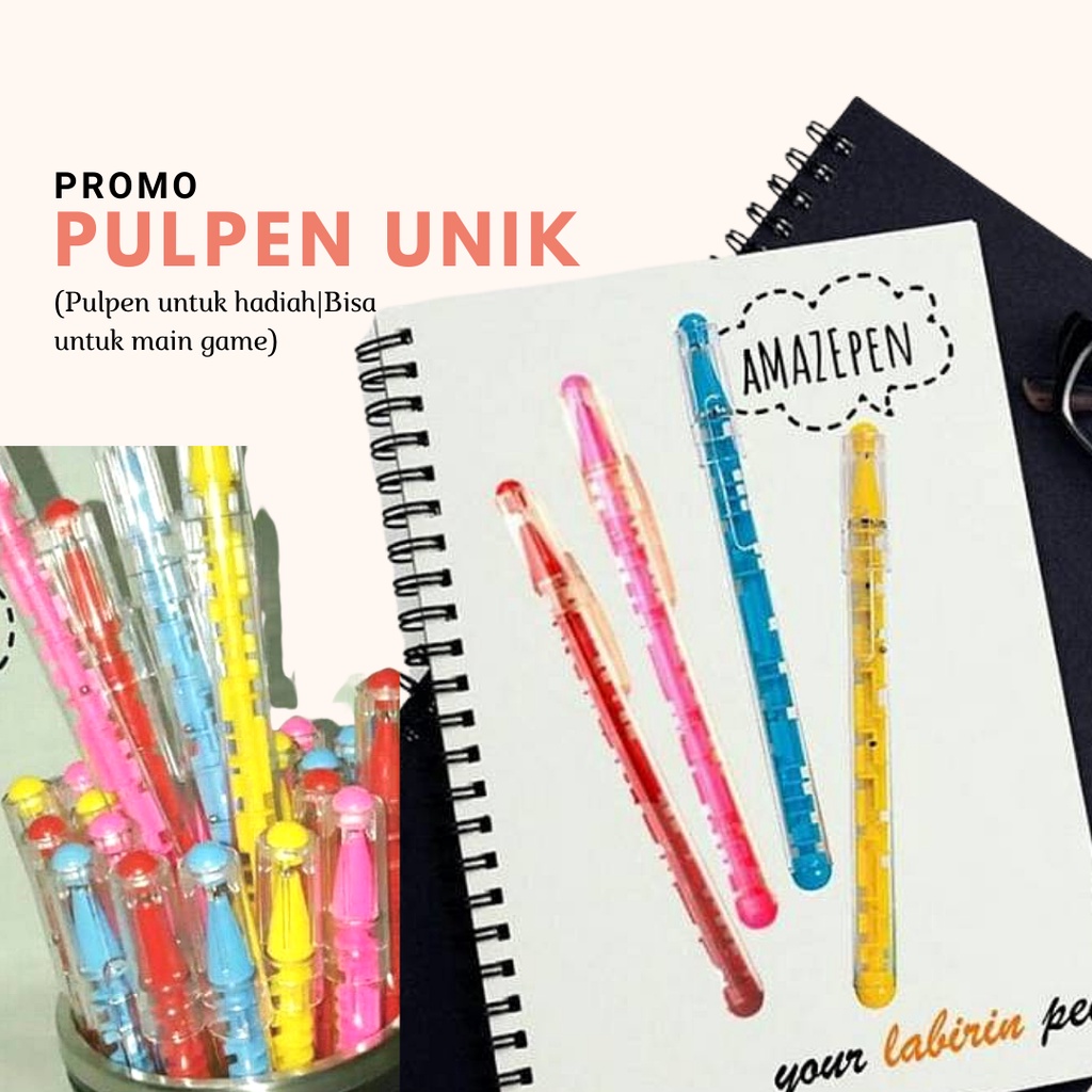 

Pulpen Promosi Unik Bisa Untuk Main Game / Pulpen Untuk Hadiah / Pulpen Dengan Bola dan Labirin