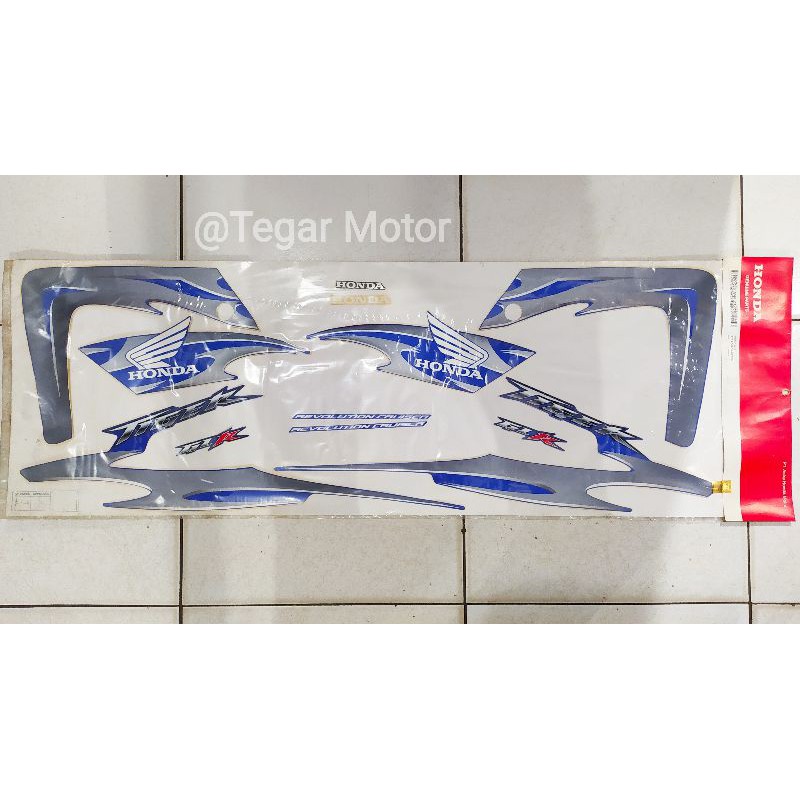 Striping Sticker Original Honda Tiger Revo Blue Biru 2007 2008 2009 Strip Stiker