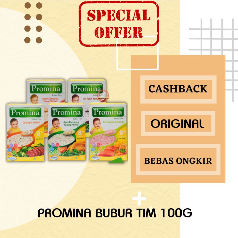PROMINA BUBUR BAYI TIM MPASI  INSTAN MAKANAN BAYI BUBUR BAYI 6 BULAN