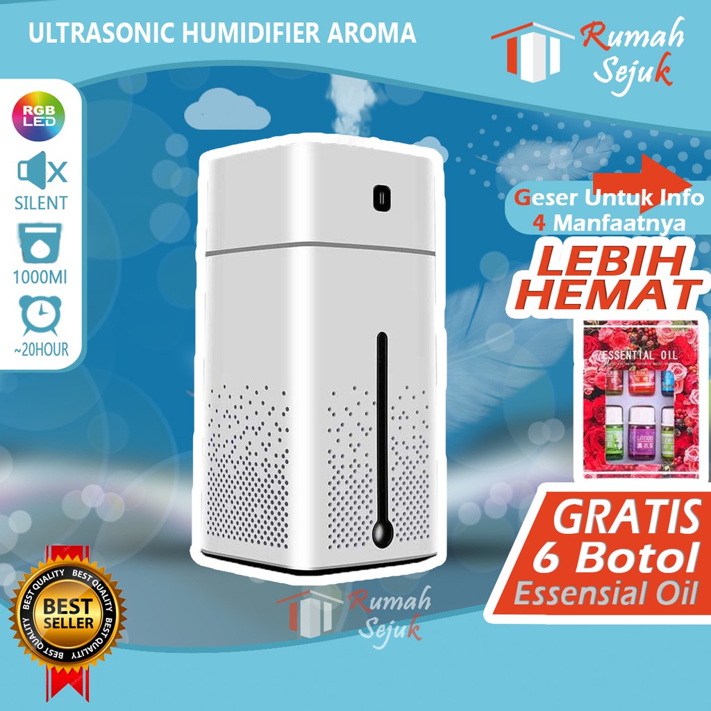 RS - Air Humidifier Diffuser Aromaterapi Alat Pengharum Ruangan Difuser Disfuser Unik Lucu RS-H6