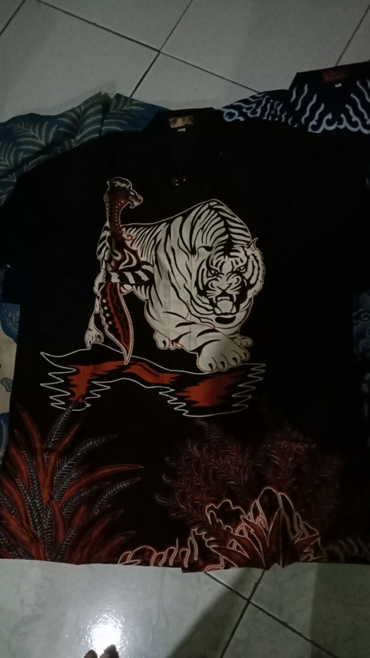 Kemeja Batik Macan Nogosongo Full Furing Katun Halus Sragenan Size M-xxl Termurah