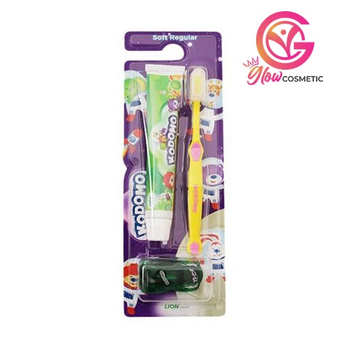 KODOMO TOOTHPASTE &amp; TOOTHBRUSH SOFT REGULAR EXTRA HADIAH / N012700