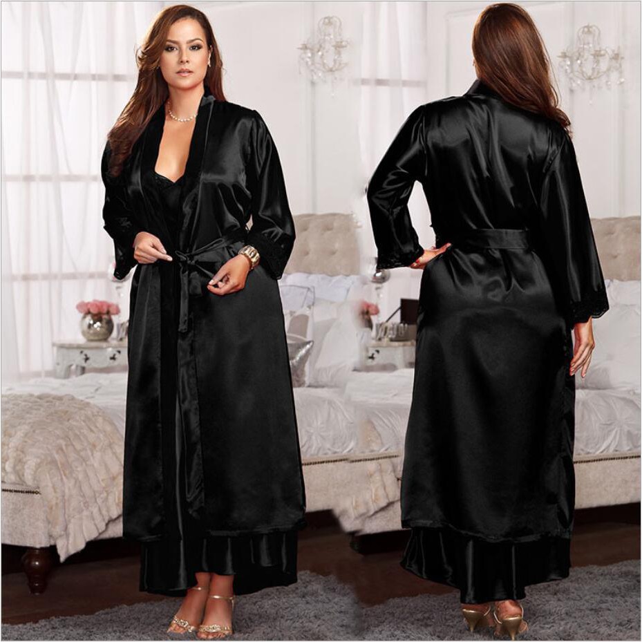 TBI Full Kimono Panjang Mewah Kimono Seserahan Long Silk Bath Robe Kimono