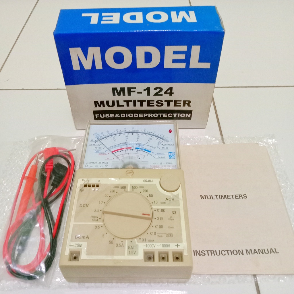Multimeter Multitester Avometer MF-124