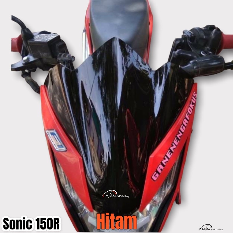 Visor Honda Sonic 150R Model Jenong Smoke Hitam Bening