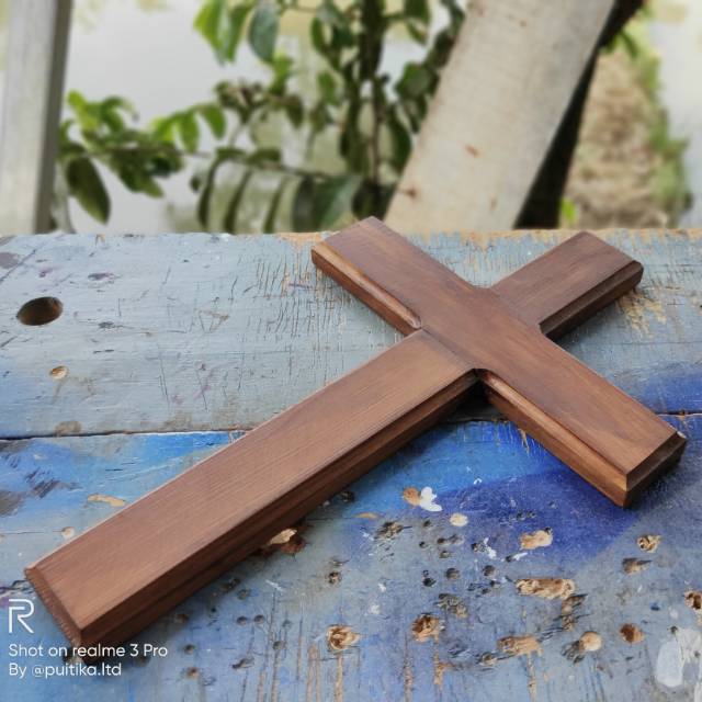 salib kayu - salib dinding - salib gantung