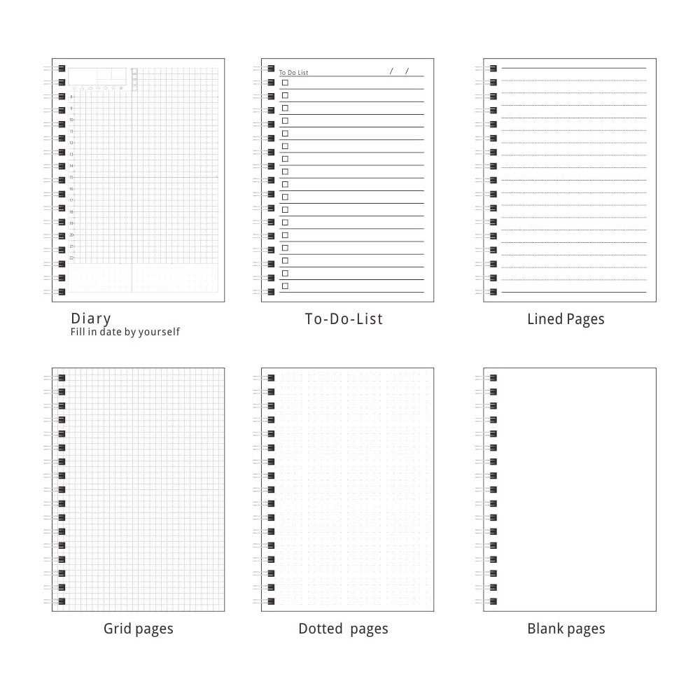 JIANWU Buku Binder Catatan Jurnal Harian Notebook Ukuran A5 - S2526