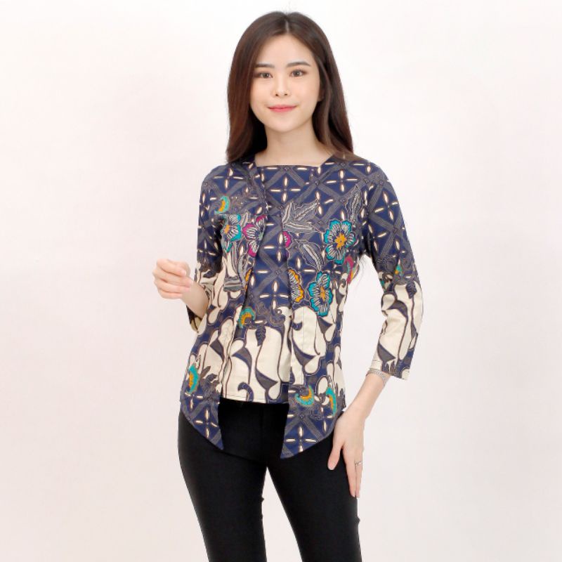 Batik wanita - Atasan blouse batik wanita fashion 601