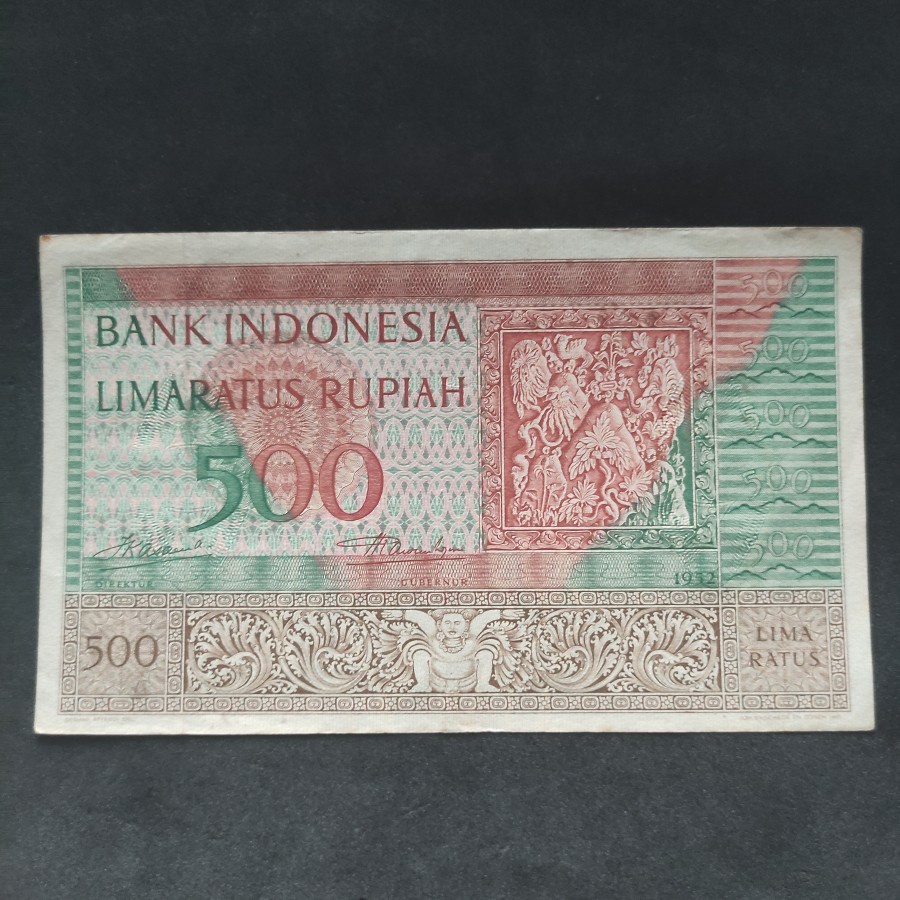 Uang Kuno 500 Rupiah Seri Budaya 1952 XF+ to AUNC Seri X Replacement