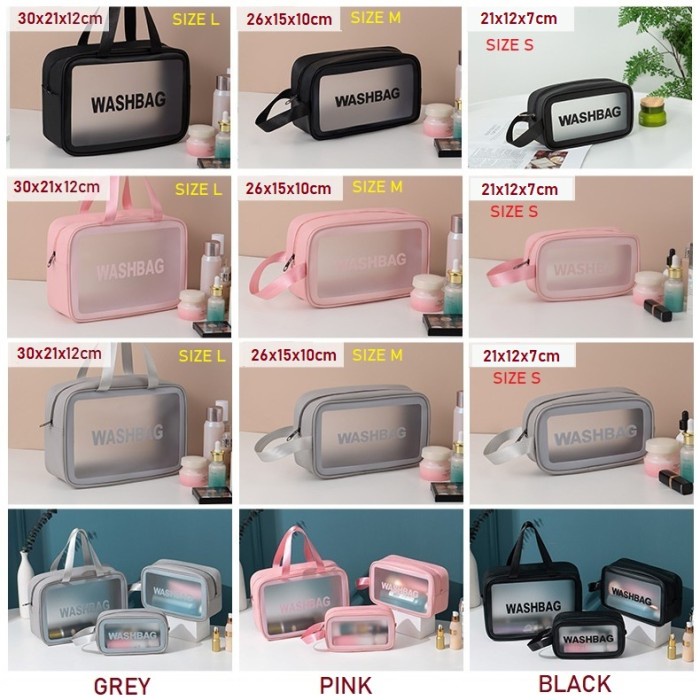 PROMO Tas Kosmetik Toiletry PINK SIZE L