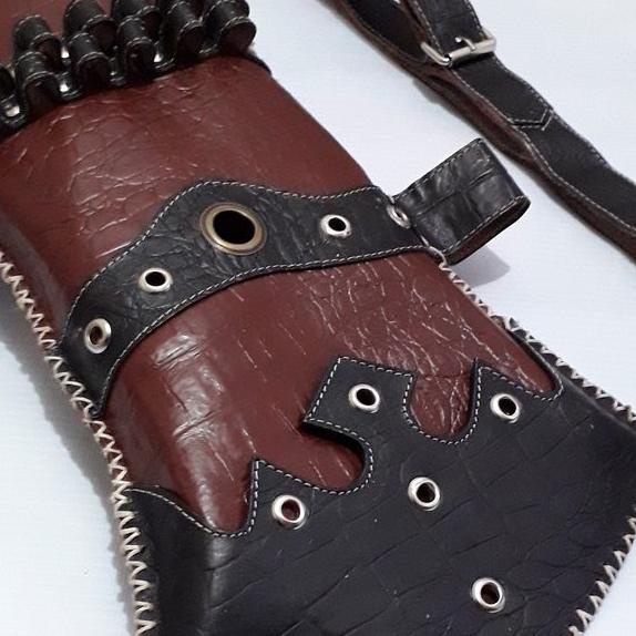 Tas Anak Panah Kulit Asli - Quiver Busur Panahan Terlaris
