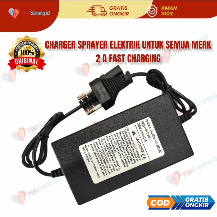 Charger Carger cas Casan Tangki Sprayer Elektrik DGW NAGASAKI SWAN