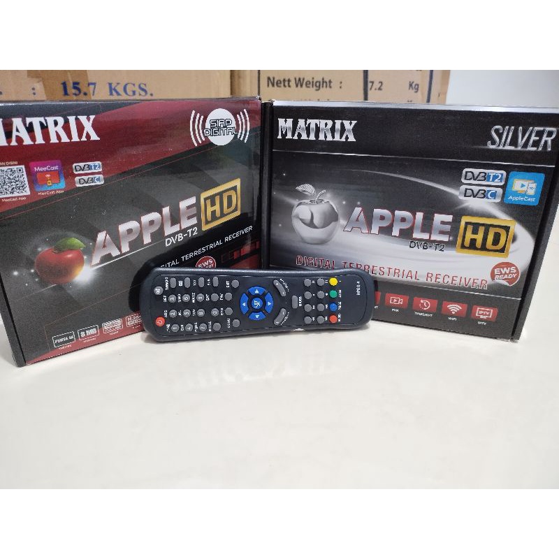 Remot Matrix Apple HD Merah || Silver || Nex Parabola Kuning