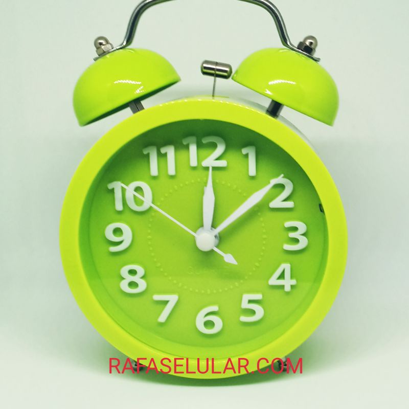 Jam Weker Analog Dering Model Klasik Beker Warna Warni