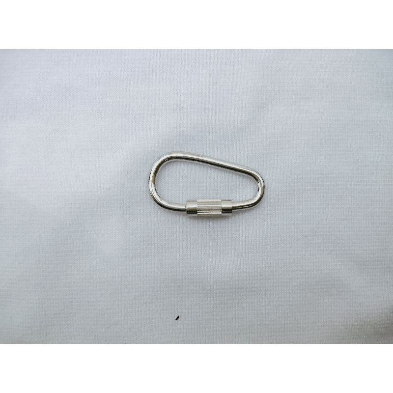 carabiner mini stainles multifungsi, untuk pengait, gantungan kunci