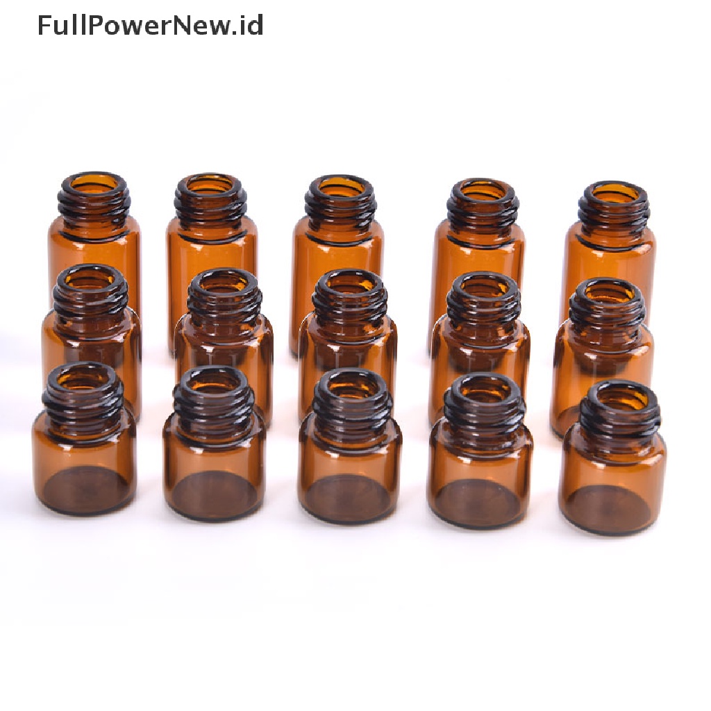 (Full) 100pcs Botol Kaca Amber 1-3ml Untuk Sample Dram