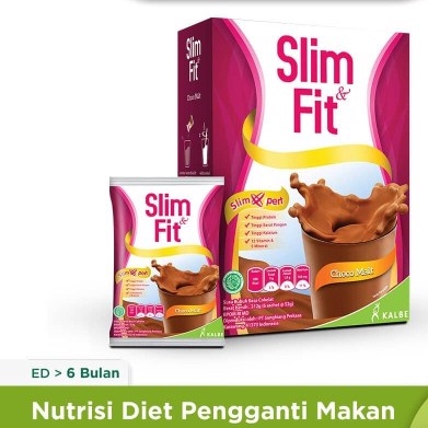 SUSU SLIM &amp; FIT MILK 6 X 52gr COKLAT / VANILA  SLIMFIT SLIM FIT SUSU DIET