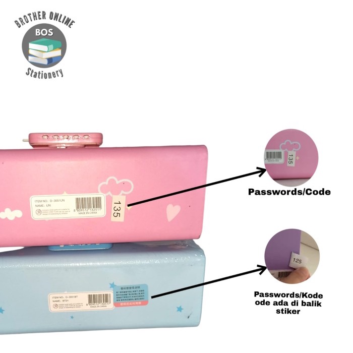 

Produk Bos Kotak Pensil Karton+Kunci Pin/Tempat Pensil/Pencil Case Locker Limited