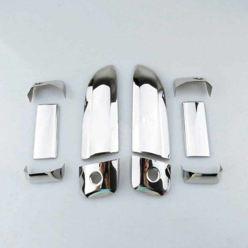 10pcs / Set Panel Handle Pintu Mobil Bahan ABS Lapis Krom Untuk Toyota Hiace 2005-2015