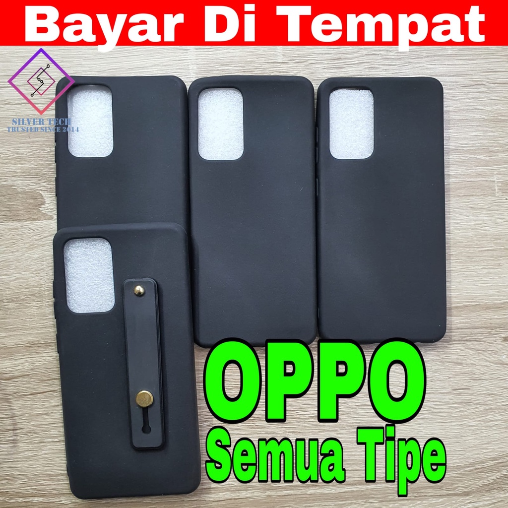 Silvertech Kesing OPPO A11K / A5S F9 A7 A12 A54 A74 A9 2020 A5 2020 matte Hitam Softcase