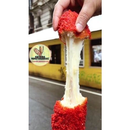 

CORNDOG Vanilla Red Velvet ukuran jumbo ( FROZEN )