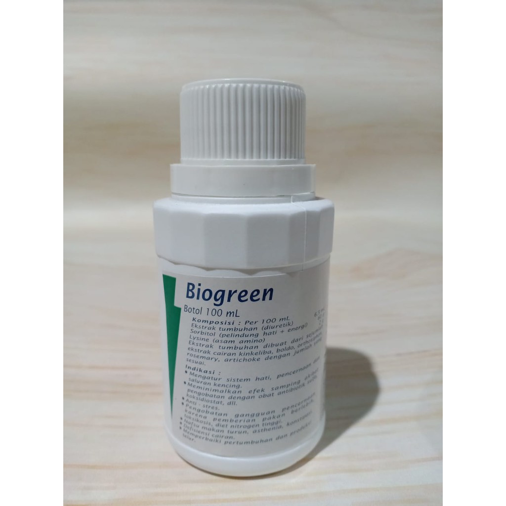 Biogreen 100ml Suplement Herbal Sorbitol Lysine untuk Pencernaan Hewan