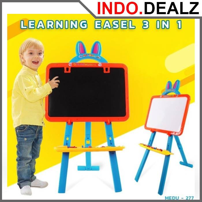

Papan Tulis Anak 3 in 1 Magnetic Board Papan Tulis Tempel Anak