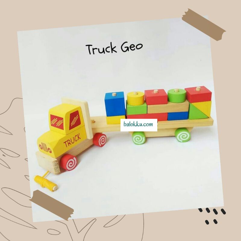 mainan anak anak mainan edukatif mainan anak mainan balok balok container truk balok
