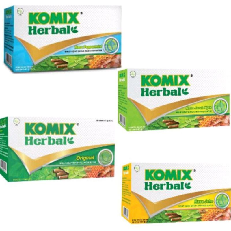 KOMIX HERBAL KOMIK HARGA PROMO RASA ORIGINAL/JAHE/MINT SACHET ISI 3BOX(18SACHET)