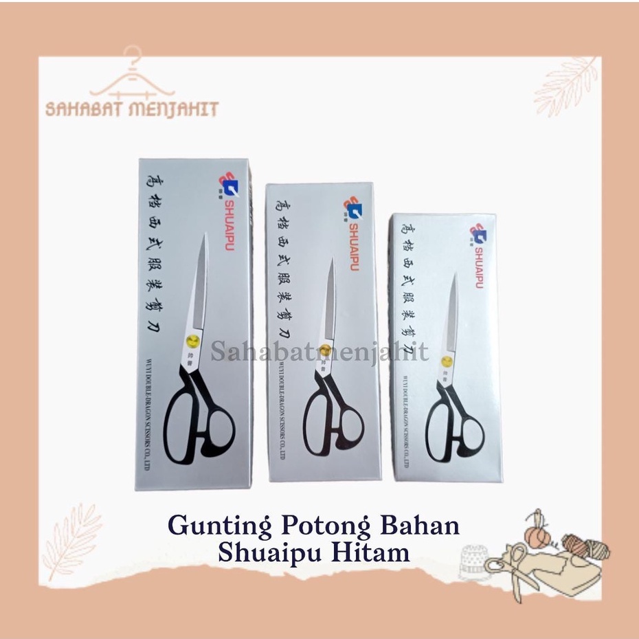 

Gunting Kain Shuaipu / Gunting Jahit Konveksi Ukuran 8" 9" 10