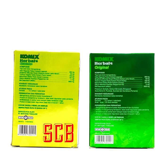 

MANJUR KOMIX HERBAL ORIGINAL TUBE - SIRUP OBAT BATUK !!