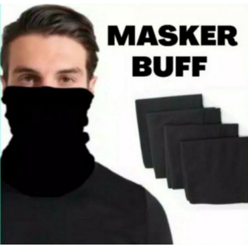 masker buff masker baf hitam polos masker baff masker muka leher