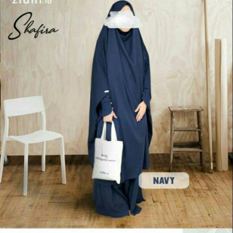 New.. French Khimar Shafira Set By Zidni