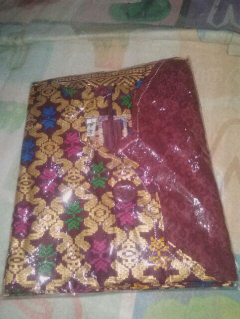 Qnunbatik Sarimbit/couple Batik Rok N Blus Thalita Prodo Maroon