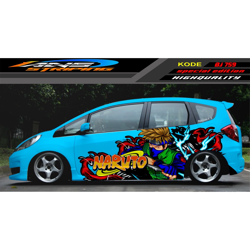 VARIASI STICKER MOBIL HONDA BRIO AGYA JAZZ AVANZA YARIS / DECAL STICKER MOBIL JAZZ / STIKER MOBIL