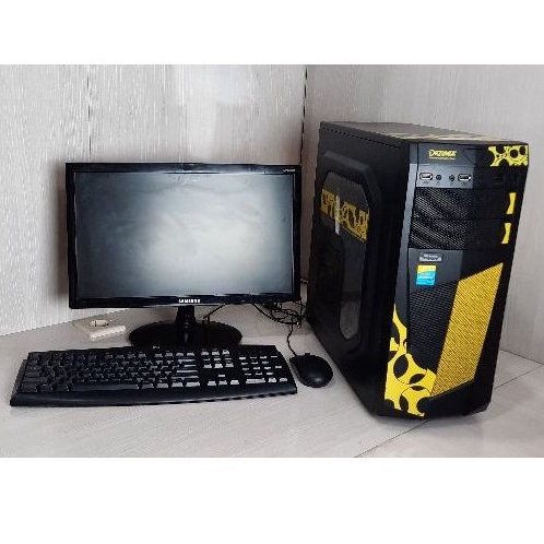 Paketan Pc Rakita Murah Core I3 Gen 4 Monitor 19inch Wide Fullset Bergaransi