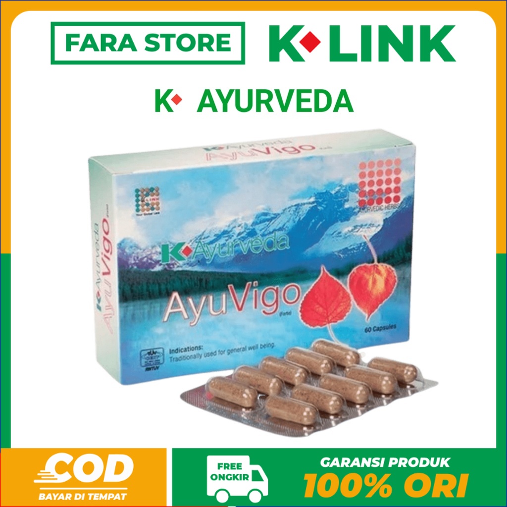 

[COD] TERLARIS AYUVIGO K LINK AYU VIGO KLINK ISI 30 KAPSUL / 60 KAPSUL AYURVEDA