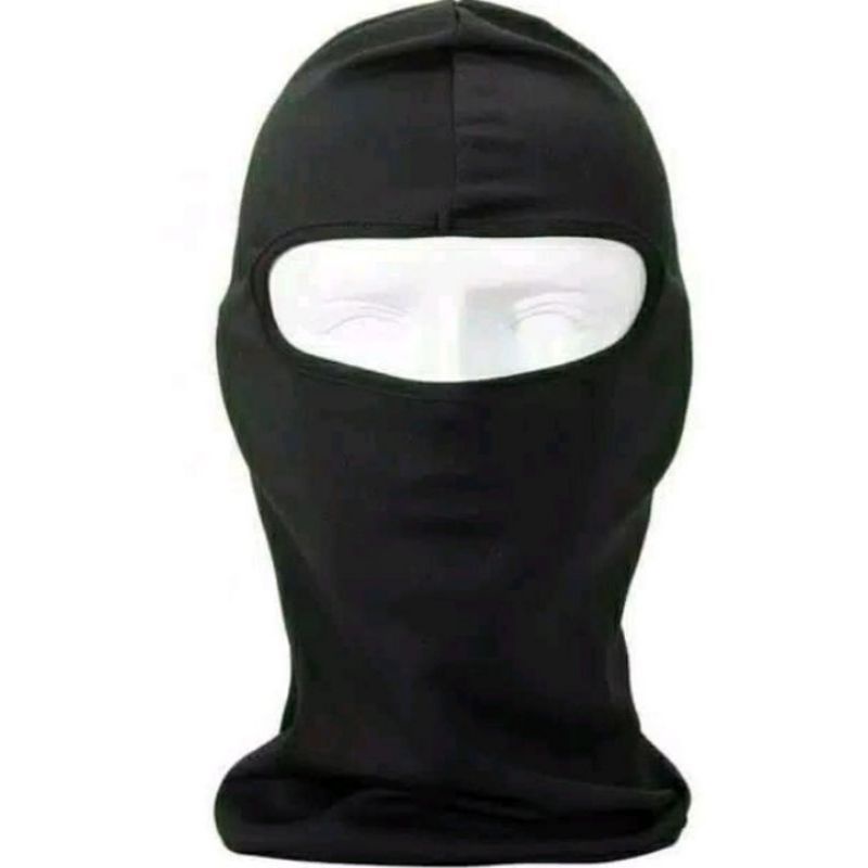 Masker Motor Ninja Hitam Polos Non Bisa