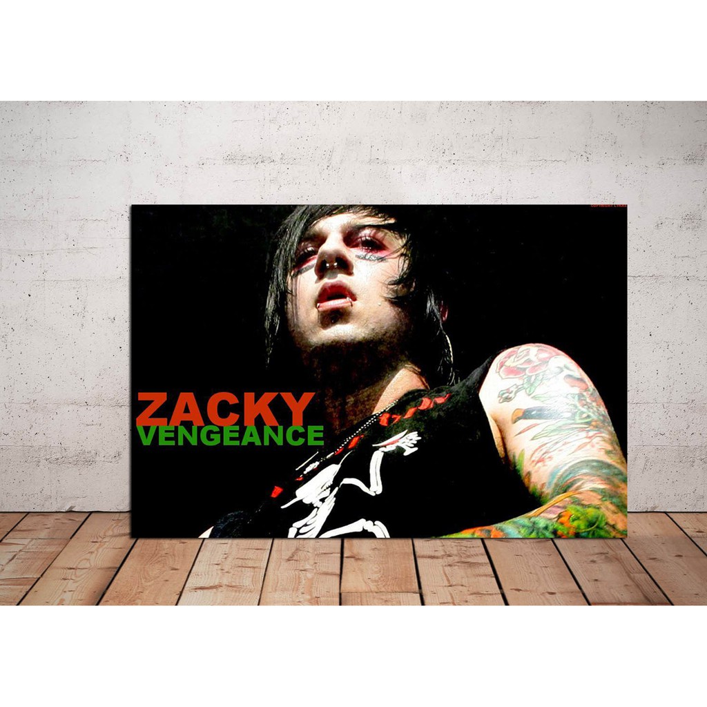 Poster Zacky Vengeance Avenged Sevenfold/Poster Kayu/Hiasan Dinding /Poster Zacky Vengeance