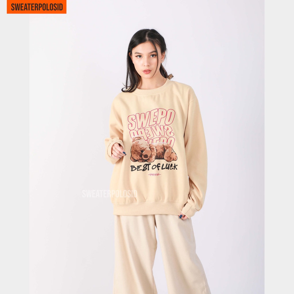 SWEATERPOLOSID Basic Sweater Swepo Best of Luck M-XXL (Pria & Wanita)-2