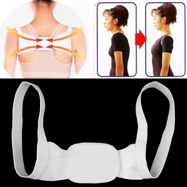 Alat penegak punggung wanita posture corrector original putih