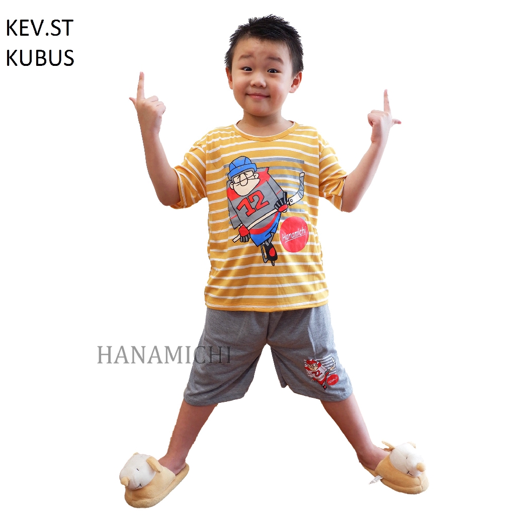 Hanamichi KEV.ST Setelan Anak Lengan Pendek