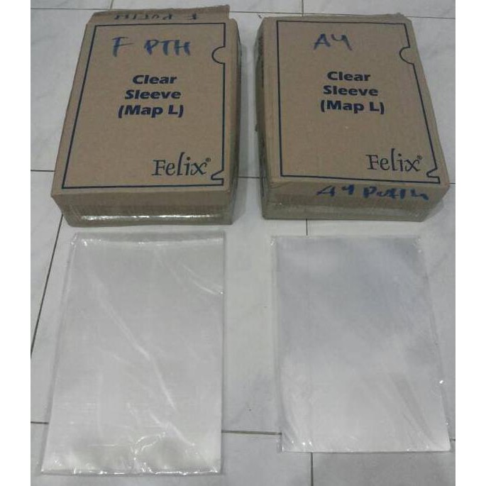 

HOT SALE Map L / Clear Sleeve Felix Plastik Putih Bening A4 / F4 - Folio Terjamin