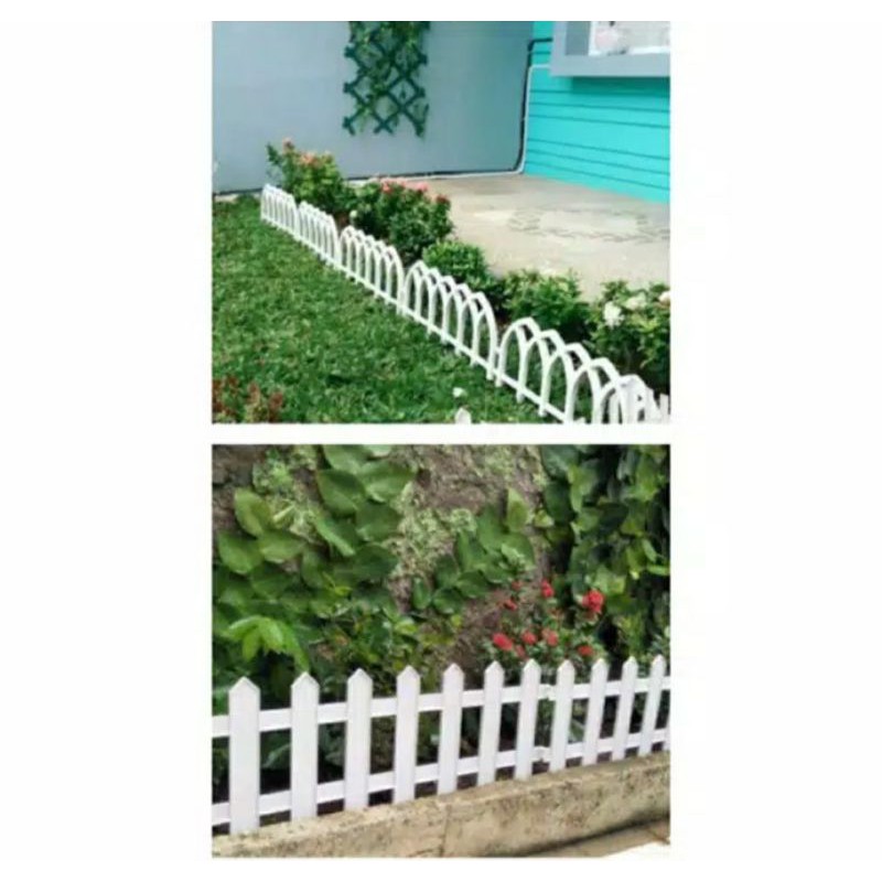 kris garden mini pagar taman pagar pembatas taman WLk-003 putih 5pc