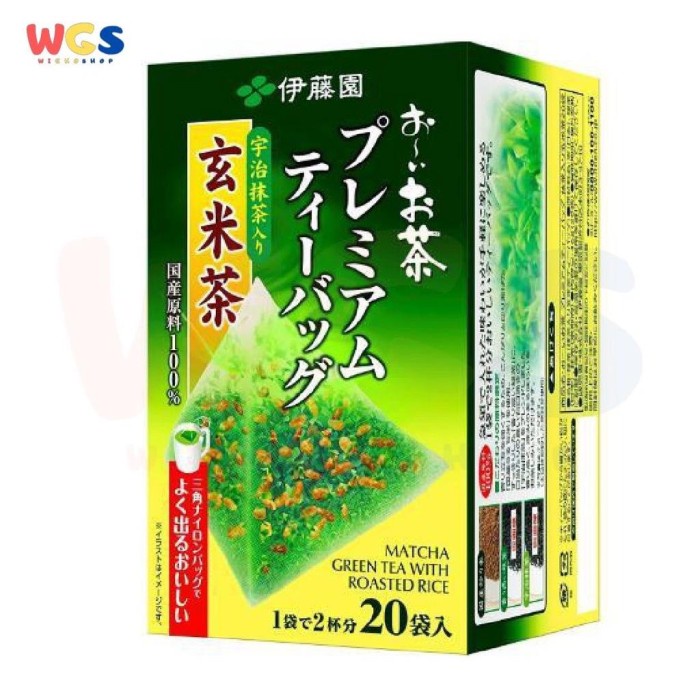 

(BISA COD) Ito En Matcha Green Tea with Roasted Rice Tea Bags 20 pack - 46 gr