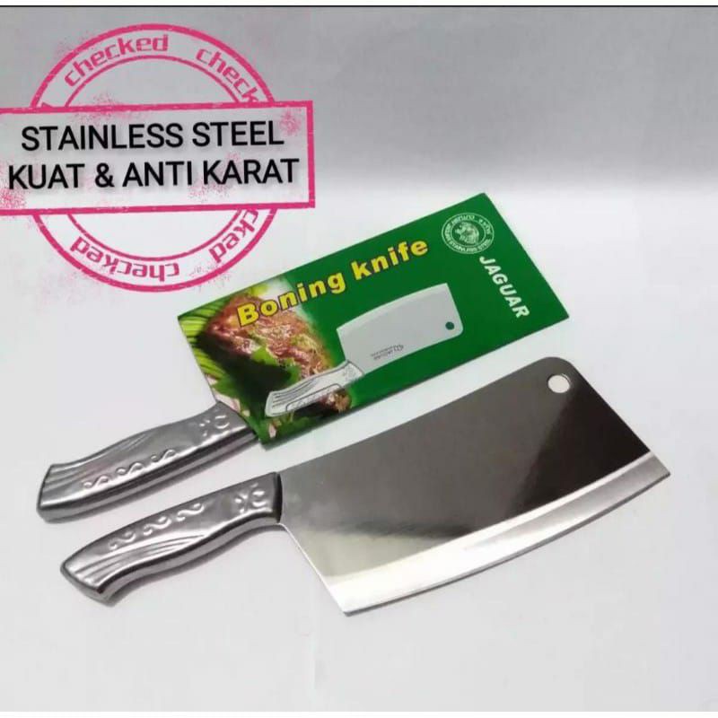 GOLOK PISAU DAGING PHANTER STAINLESS STEEL TEBAL