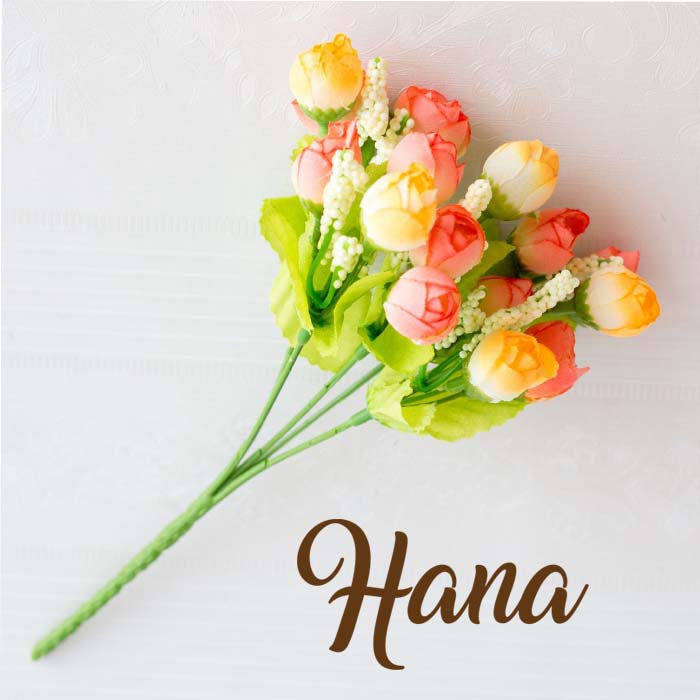 Bunga plastik mawar mini kuncup / Mini rose buds artificial flower-ORANGE KOMBINASI