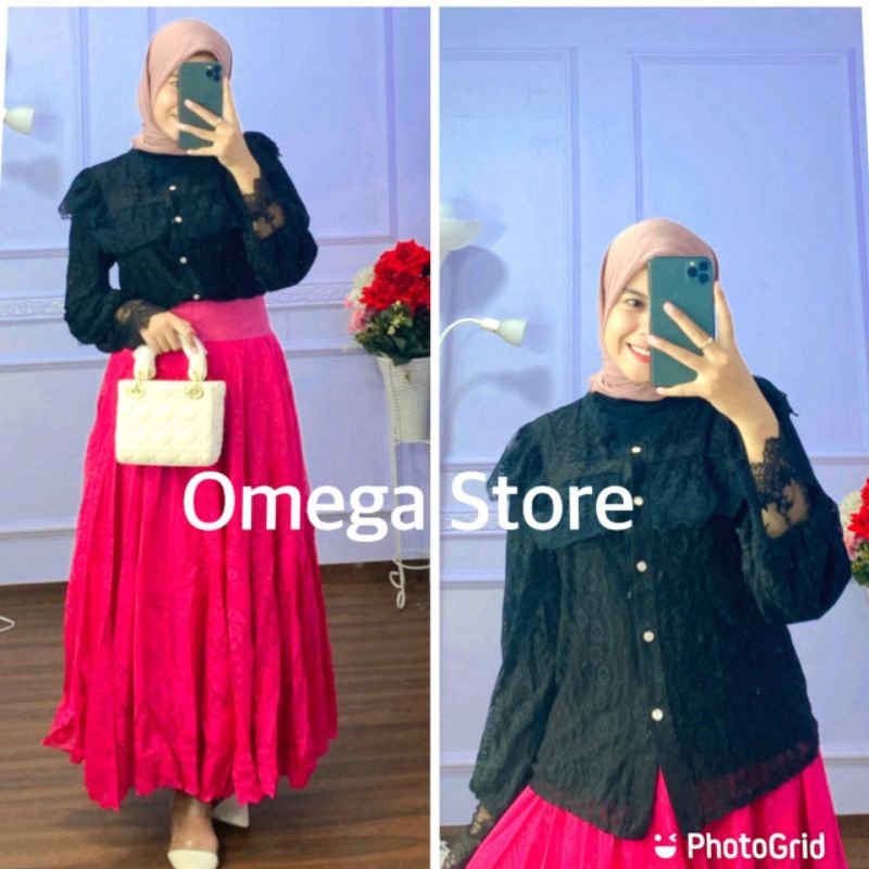 Atasan Brukat dan Rok Tutu