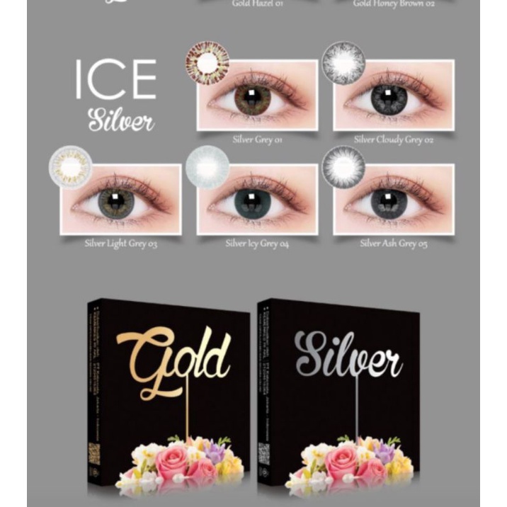 SOFTLENS ICE SILVER NORMAL &amp; MINUS -0.50 sd -3.00 FREE LENSCASE DIA 15 MM BY X2 EXOTICON CLOUDY GREY LIGHT GREY ASH GREY ICY GREY / Softlen Soflen Soflens