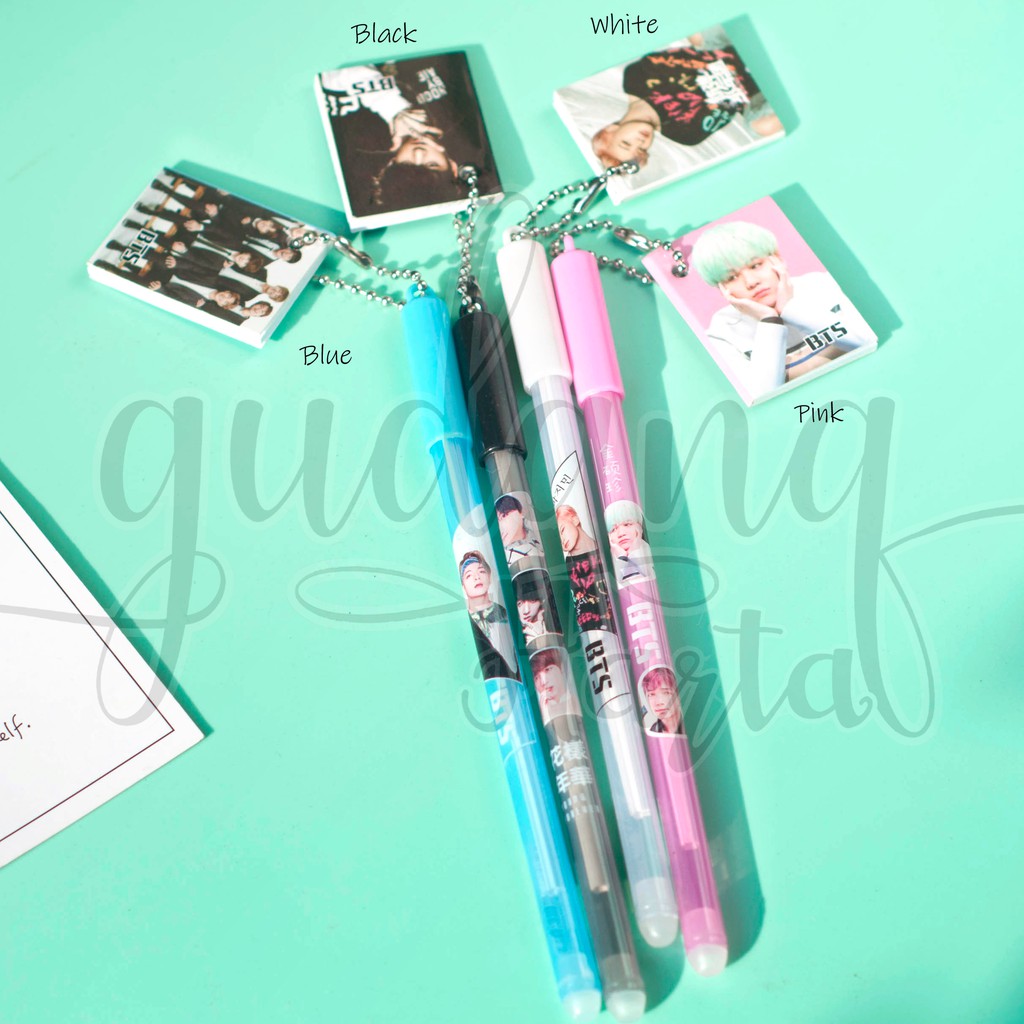 Pulpen Gel Karakter Korea Boyband Notebook KPOP Korea Pena Lucu Bolpen Unik GH 307303